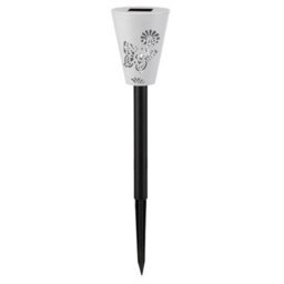 Set Of 6 Solar Powered Silhouette Butterfly Stake Lights - Weatherproof Outdoor Garden Led Pathway Lighting - H35 X 7.5Cm Diameter - thumbnail 4