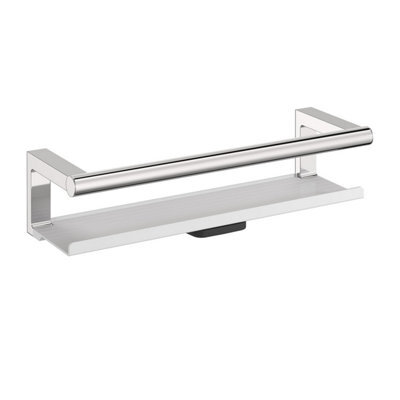 Cosmic Bathroom Shelf, Bathroom Organizer, With Glass Wiper, Chrome , Architect S+ Collection - image 1