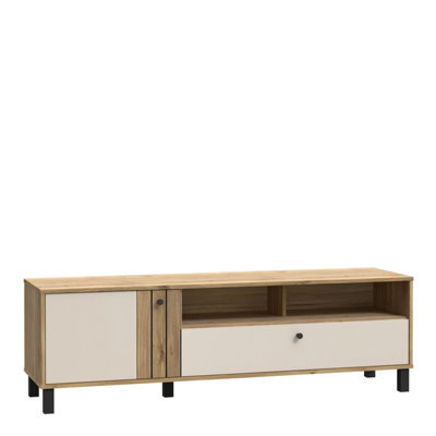 Furniture To Go Grafton Tv Unit In Cream And Oak - image 1