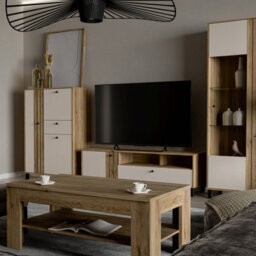 Furniture To Go Grafton Tv Unit In Cream And Oak - thumbnail 6