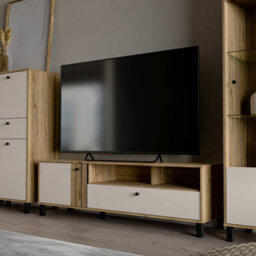 Furniture To Go Grafton Tv Unit In Cream And Oak - thumbnail 7
