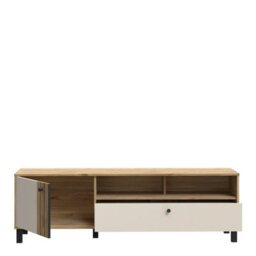 Furniture To Go Grafton Tv Unit In Cream And Oak - thumbnail 4