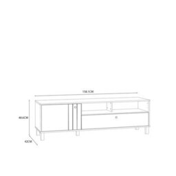 Furniture To Go Grafton Tv Unit In Cream And Oak - thumbnail 9