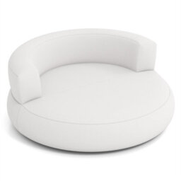 Inflatable Couch Spacious Air Sofa With Detachable Cover White - thumbnail 1