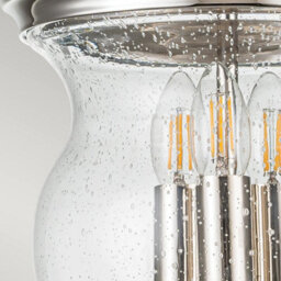 Luminosa Lighting Luminosa Pickering Lane 3 Light Lanterns Pendant Ceiling Light, Polished Nickel - thumbnail 5