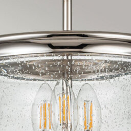 Luminosa Lighting Luminosa Pickering Lane 3 Light Lanterns Pendant Ceiling Light, Polished Nickel - thumbnail 3