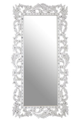 Orsina Geonna Wall Mirror, Silver, Wood, Glass - image 1