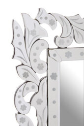Orsina Geonna Wall Mirror, Silver, Wood, Glass - thumbnail 5