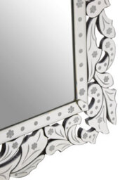 Orsina Geonna Wall Mirror, Silver, Wood, Glass - thumbnail 4