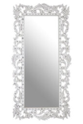 Orsina Geonna Wall Mirror, Silver, Wood, Glass - thumbnail 1