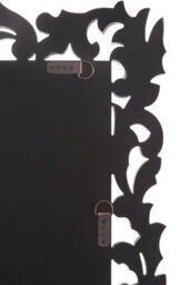 Orsina Geonna Wall Mirror, Silver, Wood, Glass - thumbnail 3