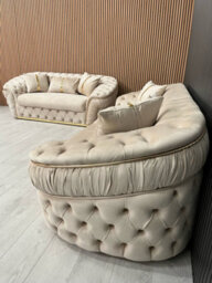 Ambassador 3+2 Seater Champagne And Gold Accent - thumbnail 7