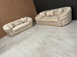 Ambassador 3+2 Seater Champagne And Gold Accent - thumbnail 6