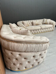 Ambassador 3+2 Seater Champagne And Gold Accent - thumbnail 3