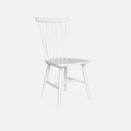 Sweeek - Pair Of Wooden Dining Chairs White 50.8X44.2X90 Cm - Romie - thumbnail 3