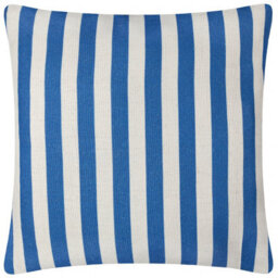 furn. Furn Deck Stripe Woven Outdoor Cushion, White/blue, 59 X 59Cm - thumbnail 1