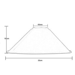 22Cm Orange Industrial Metal Lamp Shade Easy Fit Retro Cone Pendant Light Shade For Kitchen - thumbnail 2