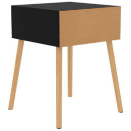 Berkfield Bedside Cabinet High Gloss Black 40X40X56 Cm Engineered Wood - thumbnail 5