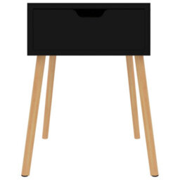 Berkfield Bedside Cabinet High Gloss Black 40X40X56 Cm Engineered Wood - thumbnail 3