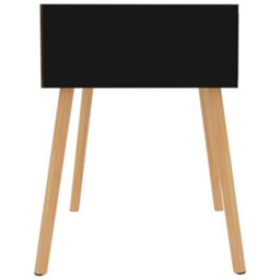 Berkfield Bedside Cabinet High Gloss Black 40X40X56 Cm Engineered Wood - thumbnail 4