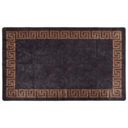 Walplus Rug Washable 120X180 Cm Black And Gold Anti Slip - thumbnail 1