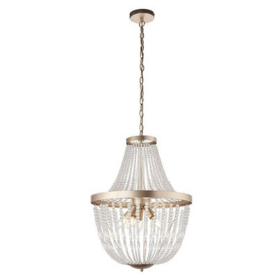 Luminosa Lighting Luminosa Celine 5 Light Pendant Light Rose Gold Paint & Clear Glass, E14 - image 1