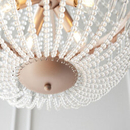 Luminosa Lighting Luminosa Celine 5 Light Pendant Light Rose Gold Paint & Clear Glass, E14 - thumbnail 3
