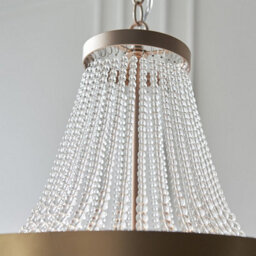 Luminosa Lighting Luminosa Celine 5 Light Pendant Light Rose Gold Paint & Clear Glass, E14 - thumbnail 4