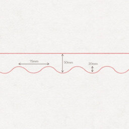 (Pack Of 2) Medium Wavy Trims - Unprimed - 1M Long - Wall And Shelf Edging Mdf Wood (By Trims & Co.) - thumbnail 4