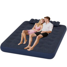 Outsunny King Inflatable Mattress With Hand Pump, Pillows, 203 X 152 X 22Cm - thumbnail 2
