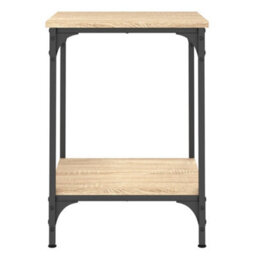 Berkfield Coffee Table Sonoma Oak 40X40X55 Cm Engineered Wood - thumbnail 6