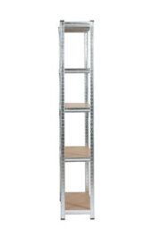 Rhino Racking 180 X 90 X 30Cm - Galvanised - 5 Tier Boltless Heavy Duty Garage Shelving Unit - 1000Kg Load Weight - thumbnail 2