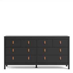 Furniture To Go Barcelona Double Dresser 4+4 Drawers In Matt Black - thumbnail 2