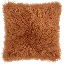 furn. Furn Rowan Faux Fur Feather Filled Cushion, Ginger, 50 X 50Cm - thumbnail 1