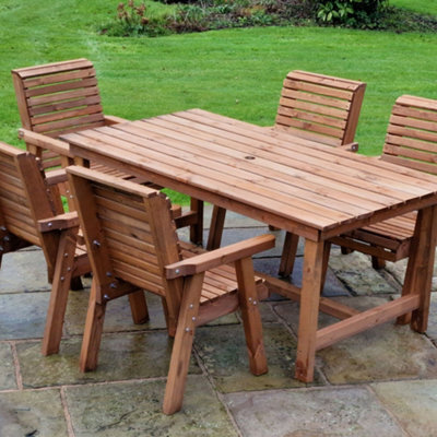 Churnet Valley Garden Furniture Ltd Valley 5 Seat Set 5Xc 1795 Table - image 1