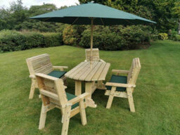 Churnet Valley Garden Furniture Ltd Valley 5 Seat Set 5Xc 1795 Table - thumbnail 6