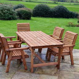 Churnet Valley Garden Furniture Ltd Valley 5 Seat Set 5Xc 1795 Table - thumbnail 2