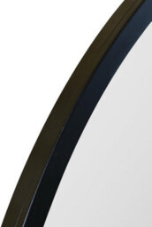 "Mirroroutlet Arcus Black Metal Framed Arched Wall Mirror 49"" X 35"" (125Cm X 90Cm)" - thumbnail 5