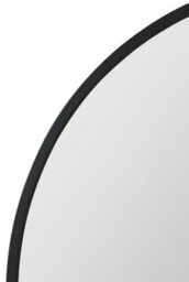 "Mirroroutlet Arcus Black Metal Framed Arched Wall Mirror 49"" X 35"" (125Cm X 90Cm)" - thumbnail 4