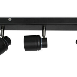 Valuelights Benton Black 3 Way Bar Ip44 Bathroom Ceiling Spotlight - thumbnail 4