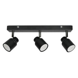 Valuelights Benton Black 3 Way Bar Ip44 Bathroom Ceiling Spotlight - thumbnail 7