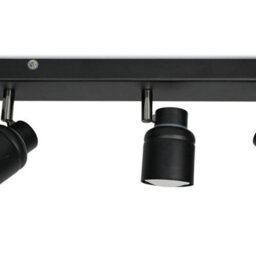 Valuelights Benton Black 3 Way Bar Ip44 Bathroom Ceiling Spotlight - thumbnail 5
