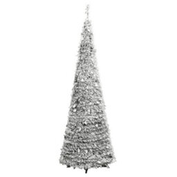 Berkfield Artificial Christmas Tree Pop-Up Flocked Snow 200 Leds 210 Cm - thumbnail 6