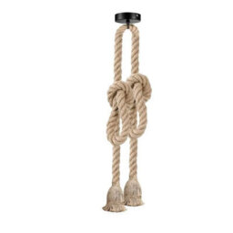 Ledsone Retro Ceiling Pendant Light Fitting Hemp Rope 3M Twisted Braided Flex E27 Lamp Holder Suspended Hanging Light - thumbnail 9