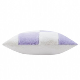 Heya Home Cozee Check Faux Fur Feather Filled Cushion - thumbnail 2