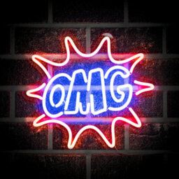 Glow Neon Omg Neon Blue & Red Plug-In Led Wall Light - thumbnail 1