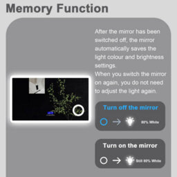 Sline 1200X700mm Bluetooth Led Bathroom Mirror With 3-Colour Modes Demister Pad Magnifying Glass Digital Display Panel - thumbnail 9