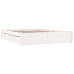 Berkfield Bed Frame With Drawers White 180X200 Cm 6Ft Super King - thumbnail 3