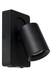 Lucide Nigel Modern Wall Spotlight - Led Dim. - Gu10 - 1X5W 3000K - With Usb Charging Point - Black - thumbnail 3