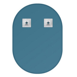 Showerdrape Lincoln Oval Wall Mounted Frameless Bevelled Edge Bathroom Mirror 70 X 50Cm - thumbnail 7